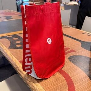 Lululemon Vibrant Red Tote Bag